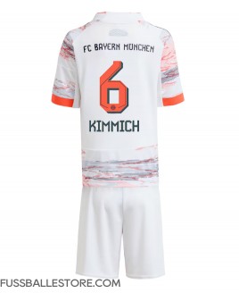 Günstige Bayern Munich Joshua Kimmich #6 Auswärts Trikotsatzt Kinder 2025-26 Kurzarm (+ Kurze Hosen)